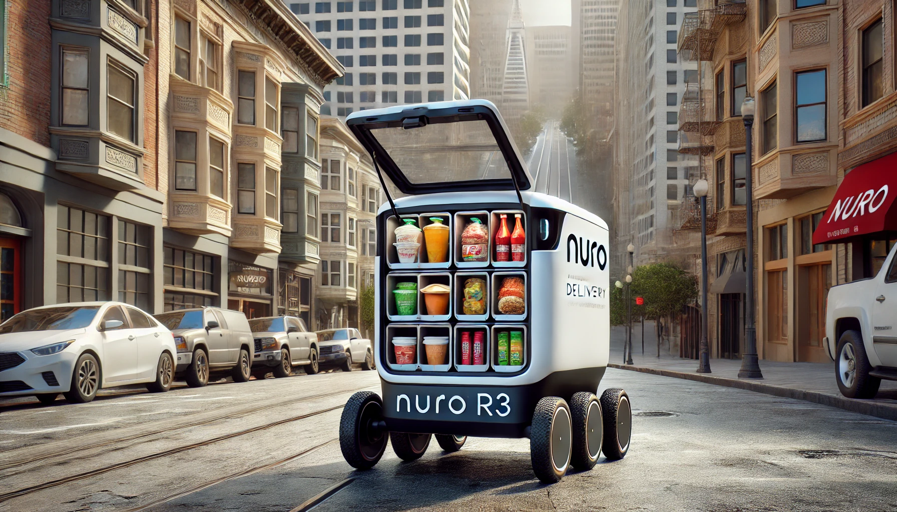 Déploiement des robots de livraison Nuro à San Francisco